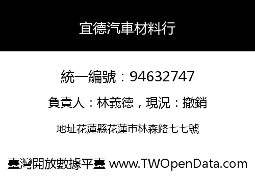 宜德汽車材料行