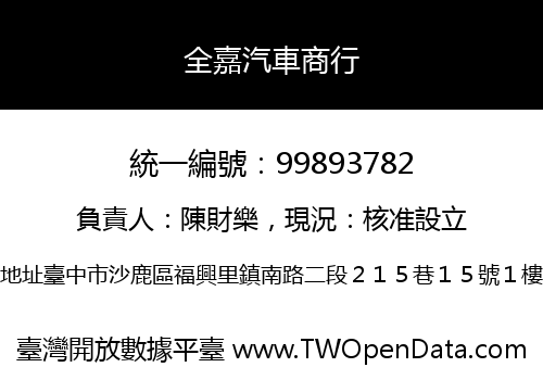 全嘉汽車商行