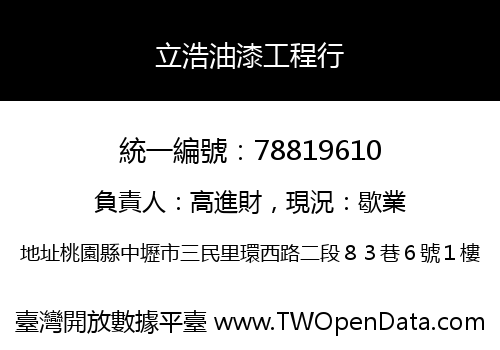 立浩油漆工程行