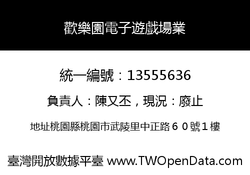 歡樂園電子遊戲場業