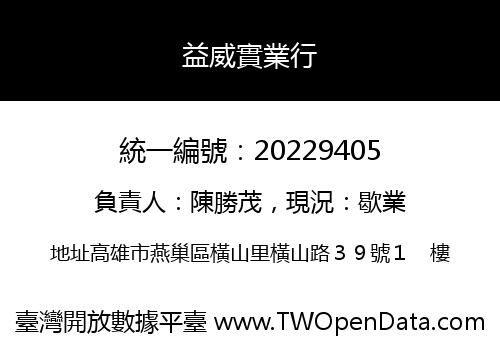 益威實業行
