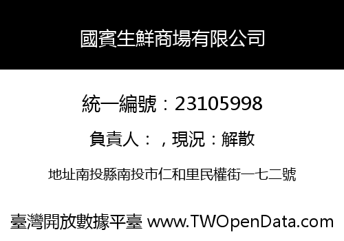 國賓生鮮商場有限公司