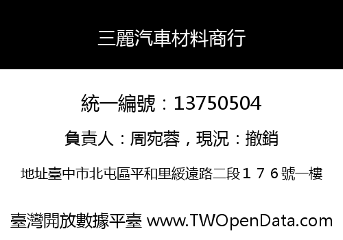 三麗汽車材料商行