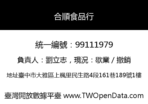 合順食品行