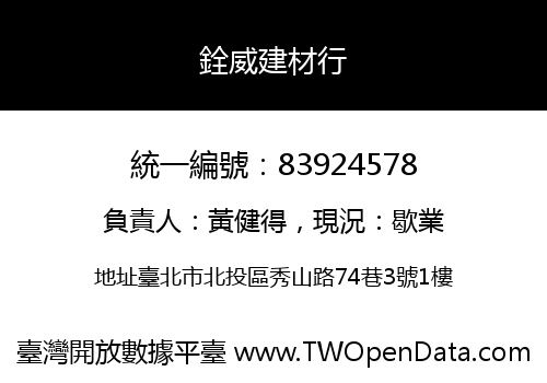 銓威建材行