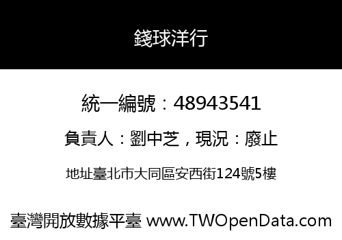 錢球洋行