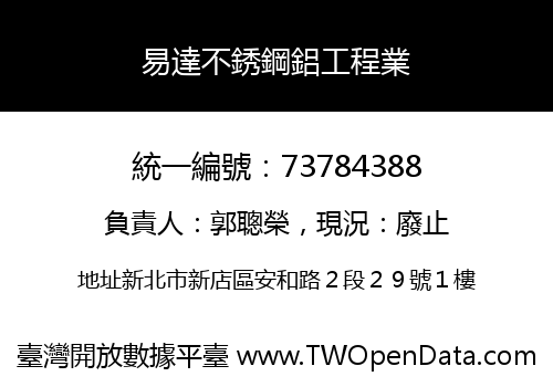 易達不銹鋼鋁工程業