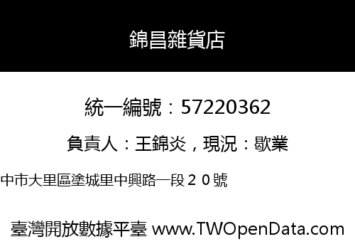 錦昌雜貨店