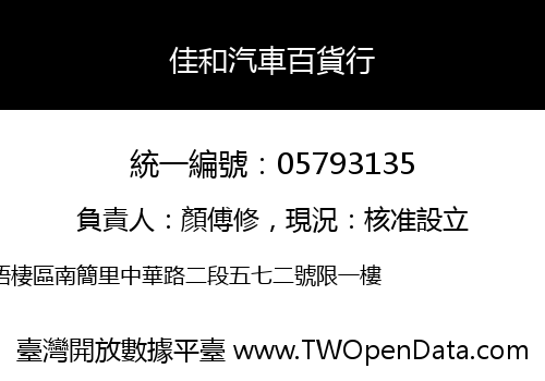 佳和汽車百貨行