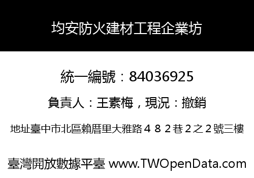 均安防火建材工程企業坊