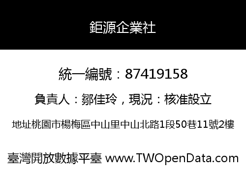 鉅源企業社