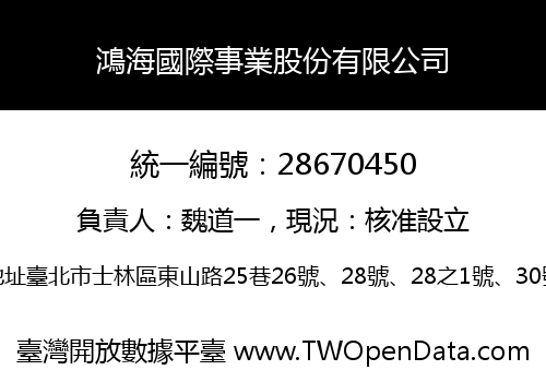 鴻海國際事業股份有限公司