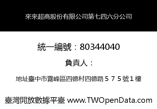 來來超商股份有限公司第七四六分公司