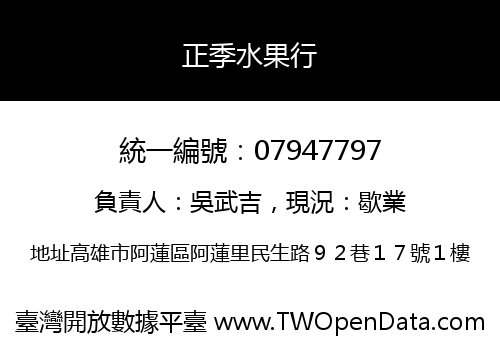 正季水果行