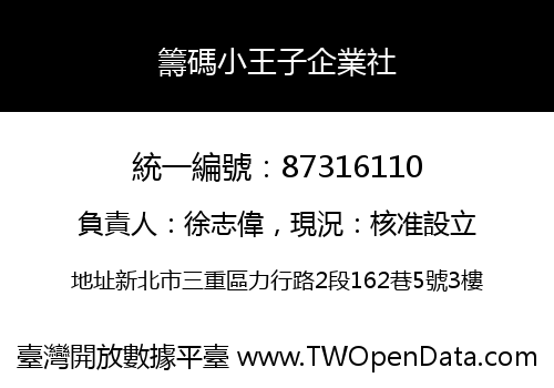 籌碼小王子企業社