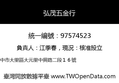 弘茂五金行