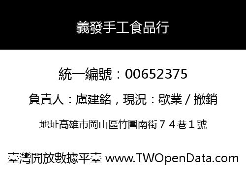 義發手工食品行