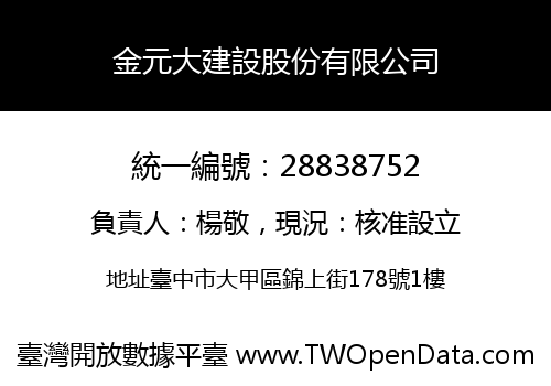 金元大建設股份有限公司