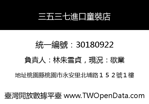 三五三七進口童裝店