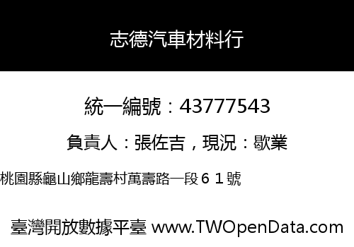 志德汽車材料行