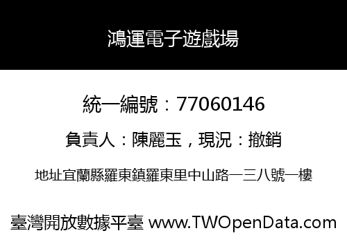 鴻運電子遊戲場