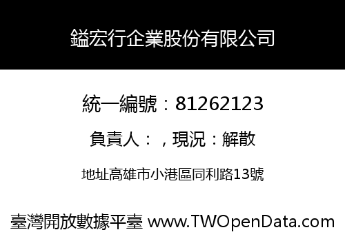 鎰宏行企業股份有限公司