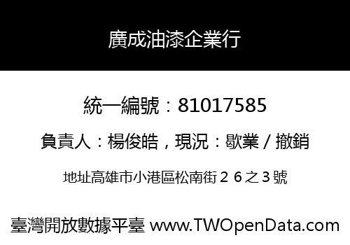 廣成油漆企業行