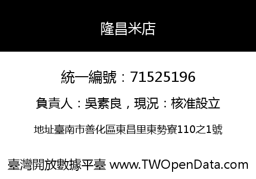 隆昌米店