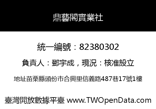 鼎藝閣實業社