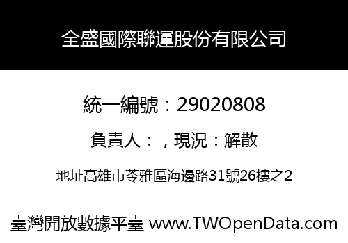 全盛國際聯運股份有限公司