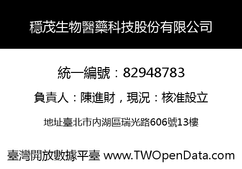 穩茂生物醫藥科技股份有限公司