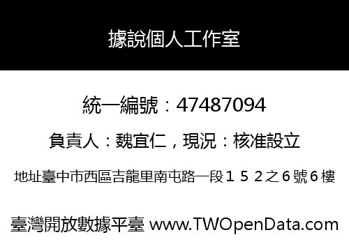 據說個人工作室