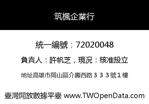 筑楓企業行