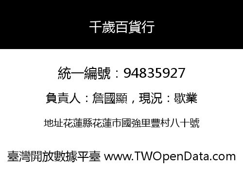 千歲百貨行