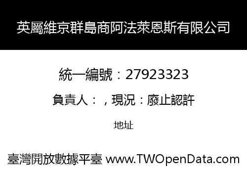英屬維京群島商阿法萊恩斯有限公司