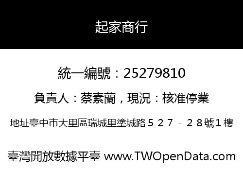 起家商行