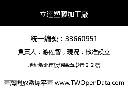 立達塑膠加工廠
