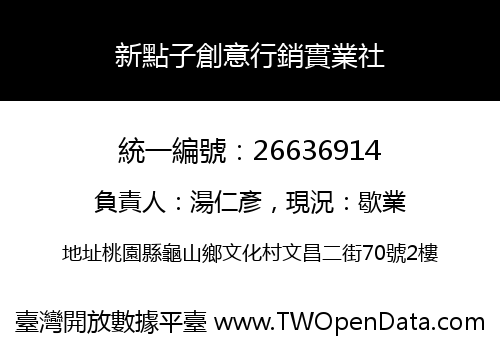 新點子創意行銷實業社