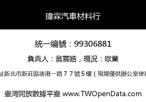 瑋霖汽車材料行