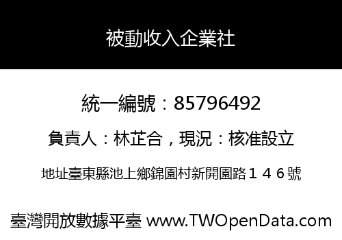 被動收入企業社
