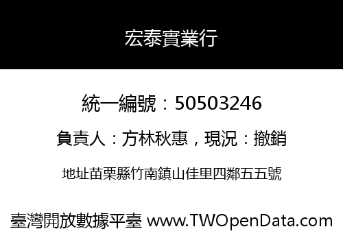宏泰實業行