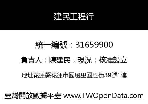 建民工程行