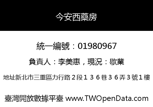 今安西藥房