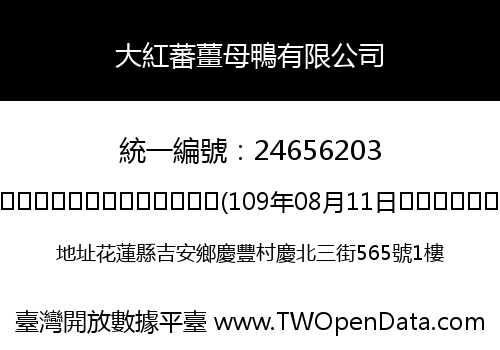 大紅蕃薑母鴨有限公司