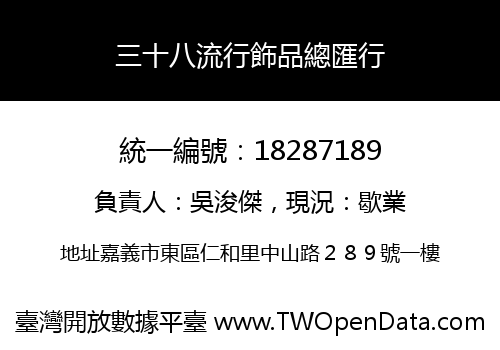 三十八流行飾品總匯行