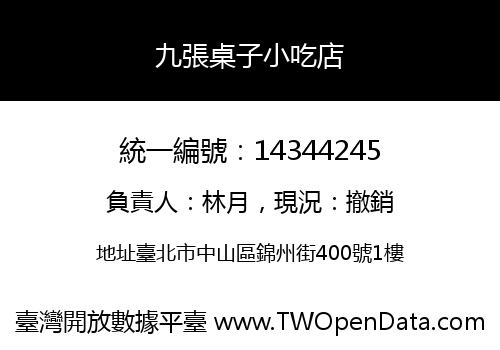 九張桌子小吃店