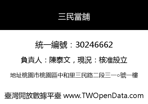 三民當舖