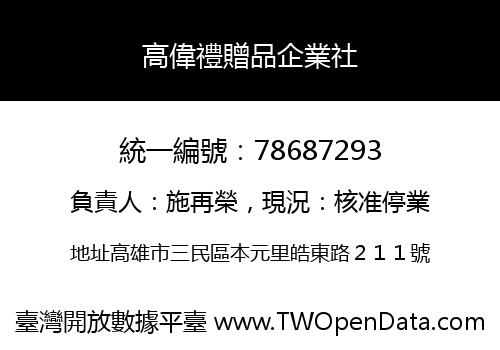 高偉禮贈品企業社