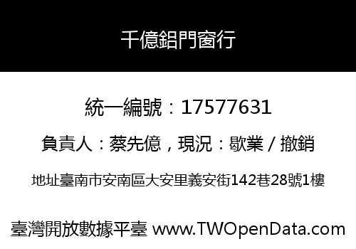 千億鋁門窗行