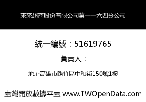 來來超商股份有限公司第一一六四分公司